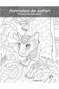 Animales de safari libro para colorear para adultos 1
