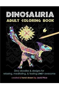 Dinosauria Adult Coloring Book