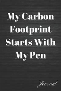 My Carbon Footprint Starts with My Pen Journal