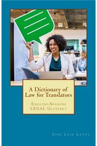 Dictionary of Law for Translators