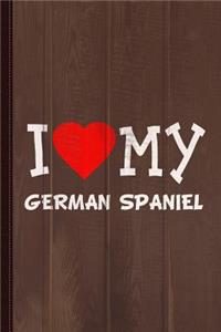 I Love My German Spaniel Dog Breed Journal Notebook