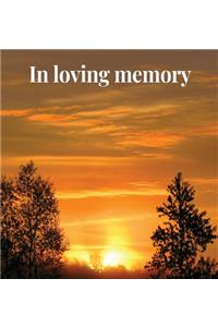 Memorial Guest Book (Hardback cover)