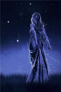Glowing Star Maiden and a Starry Night Sky Diary Journal