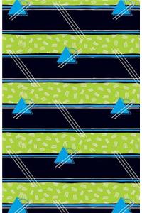 Journal Notebook Abstract Pattern Blue Triangles