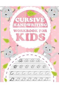 Cursive handwriting workbook for kids