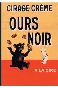 Carnet Blanc, Affiche Cirage-Crème Ours Noir