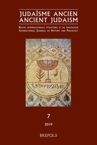 Judaisme Ancien / Ancient Judaism (Jaaj 7)