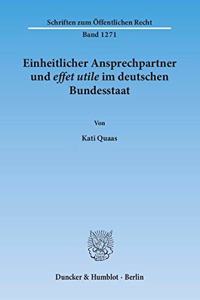 Einheitlicher Ansprechpartner Und Effet Utile Im Deutschen Bundesstaat