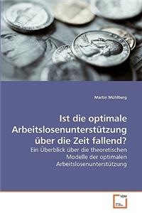 Ist die optimale Arbeitslosenunterstützung über die Zeit fallend?