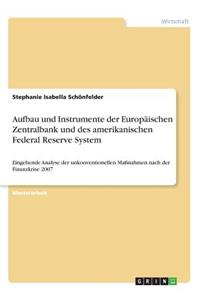 Aufbau und Instrumente der Europäischen Zentralbank und des amerikanischen Federal Reserve System]