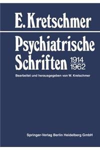 Psychiatrische Schriften 1914-1962