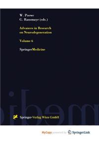 Advances in Research on Neurodegeneration