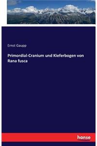Primordial-Cranium und Kieferbogen von Rana fusca