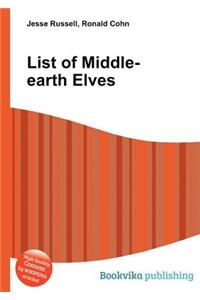 List of Middle-Earth Elves