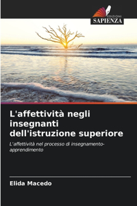 L'affettività negli insegnanti dell'istruzione superiore