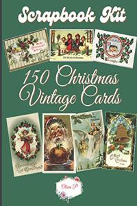 Scrapbook Kit - 150 Vintage Christmas Cards