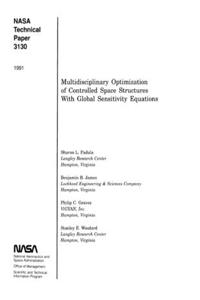Multidisciplinary optimization of controlled space structures with global sensitivity equations