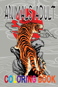Animals Adult Coloring Book