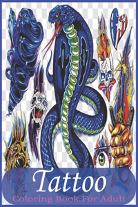 Tattoo Coloring Book for adult