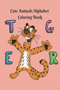 Cute Animals Alphabet Coloring Book