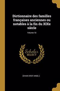 Dictionnaire des familles françaises anciennes ou notables à la fin du XIXe siècle; Volume 10