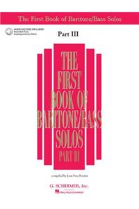 First Book of Baritone/Bass Solos
