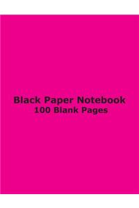 Black Paper Notebook - 100 Blank Pages