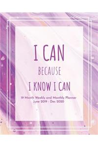 19 Month Weekly and Monthly Planner