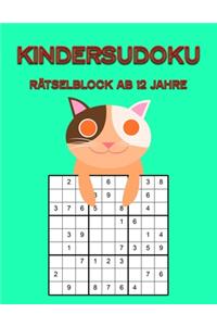 Kindersudoku Rätselblock Ab 12 Jahre
