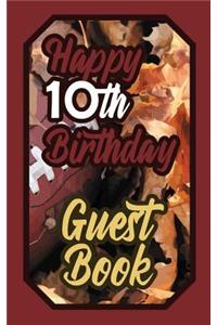 Happy 10th Birthday Guest Book