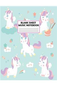 Blank Sheet Music Notebook
