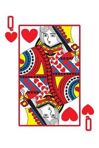 Queen of Hearts Lined Notebook