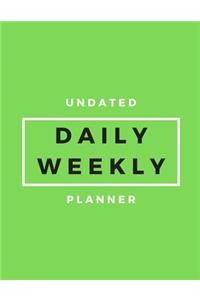 Undated Daily Weekly Planner
