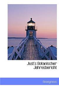 Just's Botanischer Jahresbericht