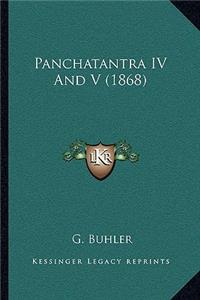 Panchatantra IV And V (1868)