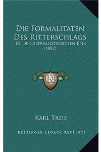 Die Formalitaten Des Ritterschlags