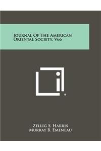 Journal of the American Oriental Society, V66