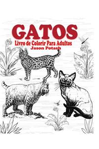 Gatos Livre de Colorir Para Adultos