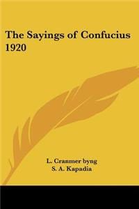 Sayings of Confucius 1920