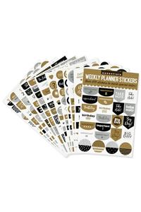 Planner Stickers Blk/Gold