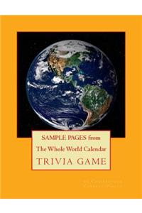 SAMPLE PAGES from "The Whole World Calendar Trivia Game"