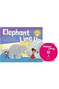 Elephants Line Up