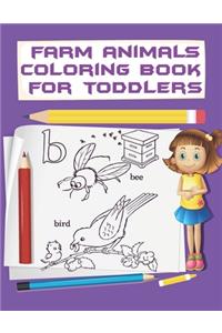 Farm Animals Coloring Book For Toddlers