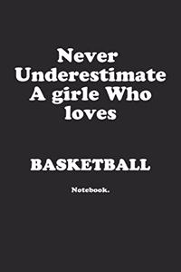 Never Underestimate A Girl Who Loves Basketball.