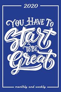 Set My 2020 Goals - Weekly and Monthly Planner