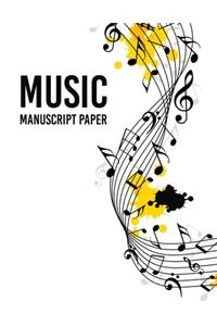 music notebook wide staff manuscript