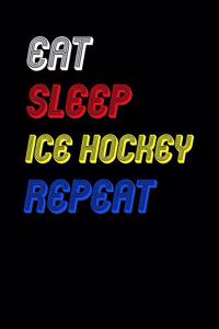 Eat Sleep ice hockey Repeat Notebook Fan Sport Gift