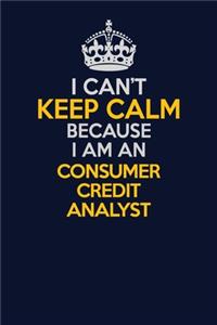 I Can't Keep Calm Because I Am An Consumer Credit Analyst