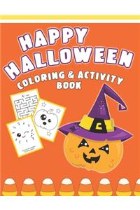 Happy Halloween Coloring And Activity Book
