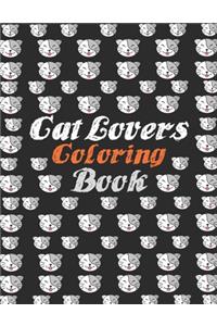 Cat lovers coloring book